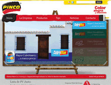 Tablet Screenshot of pinturaspinco.com